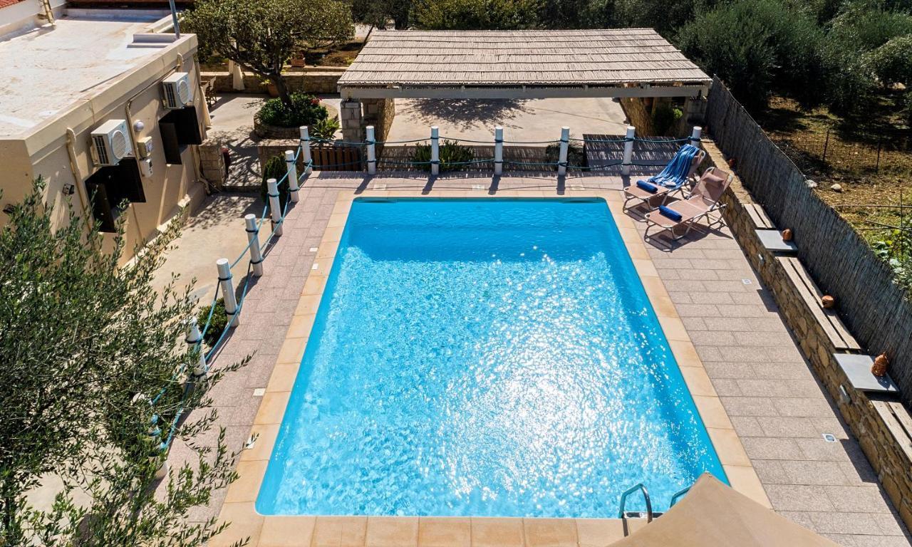 Cretan Kera Villa Heated Pool Exterior foto